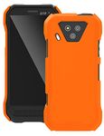 Wireless ProTech Case Compatible with Kyocera DuraForce Ultra 5G Phone Model E7110 (Verizon), Durable Slim Soft Touch Smooth Hard Cover Case (Orange)