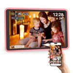 Apolosign Neon Digital Picture Frame, 10.1" 1280 * 800 16:10 IPS Touchscreen, Frameo, WiFi, SD Card, Auto-Rotate Digital Photo Frame, with 32GB Storage, Share Photos Videos, Music & Calendar Alarm