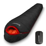 Bessport Mummy Sleeping Bag | 15-45 ℉ Extreme 3-4 Season Sleeping Bag for Adults Cold Weather– Warm and Washable, for Hiking Traveling & Outdoor Activities