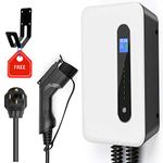 LEFANEV 32A 7.68KW EV Charger Level 2 Station, NEMA14-50 20ft Wall Electric Vehicle Charging Station for Electric and Hybrid Vehicles