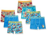 SpongeBob Squarepants Boys Underwear Multipack, SB 7pk Ath Bxrbr, 6