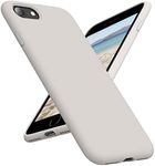 OTOFLY iPhone SE Case,iPhone 8 Case,Ultra Slim Fit Phone Cases Liquid Silicone Cover with Full Body Soft Bumper Protection Anti-Scratch Shockproof Case Compatible with iPhone SE/8/7 4.7 inch Stone