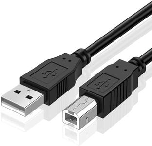 TNP USB A to USB B Audio MIDI Cable Male to Male - MIDI to USB Cable 2.0 Type for Computer, Laptop, MIDI Piano Keyboard, Projector, Printers, and Equipment with USB MIDI Cable Interface (3 Meters)