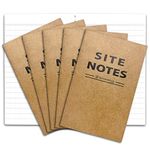 Field Notes Notebooks 5 Pack | Small Field Memo Book Notepad Refill for Refillable Leather Pocket Field Notes Cover, Leather Journal Wallet | Field Notes Universal White Paper Refill Stitched 3.5x5.5