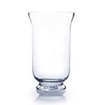 WGV Clear Hurricane Glass Vase/Candle Holder, 12-Inch