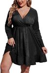 IN'VOLAND Plus Size Women's Crushed