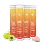 Setu Vitamin C: Fizz - 80 Effervescent Tablets (Pack of 4) | Amla Extract and Zinc, Boost Immunity, Skin | Orange Flavour