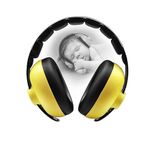 RATURISH Noise Cancelling Earmuffs for Kids Infants and Toddlers | Baby Hearing Protection | Comfortable Ear Muffs for Kids Ages 0-3 | Safe Soundproof Headphones for Babies | Adjustable | (Yellow)