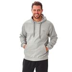 Iron Mountain Mens Soft Fleece Pullover Hooded Hoodie, Reclaimed Yarn Eco Friendly Top, Light Grey Marl, X-Large