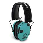 Walker's Game Ear Walker's Razor Slim GWP-RSEM-LTL Electronic Muff Light Teal, 2 'AAA' Batteris