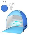 Pop Up Tent Beach Tent Portable Sun Shelters for Kids 2-3 Person, UV 50+ Protection Automatic Instant Baby Tent Outdoor Camping Tent for Family Beach, Picnic, Garden (Blue)