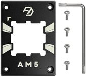 Fexadon tek AM5 CPU Contact Frame Compatible with AMD AM5, Anti-Bending Bracket, CPU Protective Cover, Cooling Contact Frame, Protective Components for AMD Ryzen 7/8/9000 Series CPUs, Black