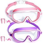 Kids Goggles for Swimming 2 Pack No