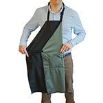 Waterpoof Apron For Men and Women - 2 Pockets - 35" Multi Purpose Work Aprons for Dishwashing, Dog Grooming, Cleaning - Heavy Duty Plastic Dishwasher Apron - Perfect Water Resistant Kitchen Apron