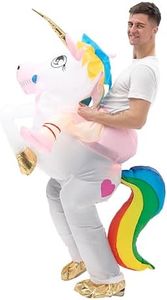 Geerypsy Costume da unicorno per adulti vestito gonfiabile divertente Halloween Carnevale Parade Party Cosplay