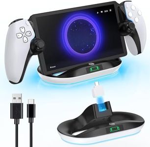 Charging Stand for PS Portal Remote Player, PS Portable Charging Dock with Light Modes, PS Portal Stand Charger, Portal Dock Station with Magnetic Connector, PS Portable Holder Charging Base