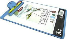 A4 / Letter Size Plastic Clipboard with Pen Clip- Pack of 2