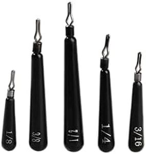 Premium 10-Pack Tungsten Drop Shot Weights Kit, Tungsten Fishing Weights for Drop Shot Rig