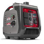 Briggs & Stratton 030801 Petrol Portable Inverter Generator PowerSmart Series P2400, 2400 Watt/1800 Watt Clean Power, Ultra Quiet and Lightweight , Grey