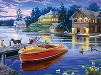 Buffalo Games - Darrell Bush - Blue Moon Bay - 1000 Piece Jigsaw Puzzle for Adults Challenging Puzzle Perfect for Game Nights - Finished Puzzle Size is 26.75 x 19.75