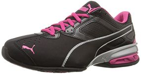 Puma Women's Tazon 6 WN's fm Cross-Trainer Shoe, Black Silver/Beetroot Purple, 8.5 M US