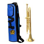SOUND SAGA® Special Design Nd Model Trumpet gold Lacquer Finishing With Gig Bag