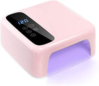 BETE Cordless LED Nail Lamp, Nail Dryer, 72W Rechargeable LED Nail Light, 36 Beads Portable Gel UV Led Nail Lamp with 4 Timer Setting and LCD Display