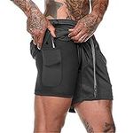 CYF Men’s 2 in 1 Running Shorts wit