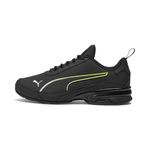 PUMA Men's Viz Runner Cross Trainer Sneaker, Sport Fade-puma Black-Electric Lime, 11