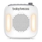 Baby Brezza Adjustable Baby Sound Machine and Night Light with 18 Sounds – Small, Portable Design for Easy Travel or Crib Use – Includes Lullaby, Nature, White Noise, Waves + More – USB Powered