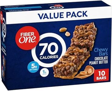 Fiber One 70 Calorie Chewy Bars, Chocolate Peanut Butter, Snack Bars Value Pack, 10 Ct, 8.2 oz