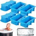 4/6Pcs Extra Large Ice Mold, Flexible Ice Maker with Non-Slip Bottom, Silicone Ice Cube Block Mold, Block Dishwasher Safe Large Ice Cube Tray, Reusable Ice Cube Tray for Home (6pcs)