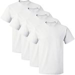 Fruit of the Loom Men's Premium Crew Tee (Pack of 4), White, Small