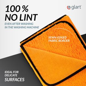 Glart XXL Car Drying Towel – Ultra Absorbent, Orange