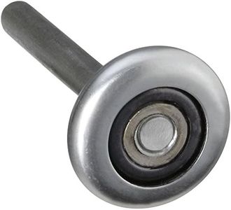 National Hardware N280-057 V7602 Heavy Duty Rollers in Plain Steel, 2 pack,1-7/8" roller, 4-3/8" stem, 7/16" shaft