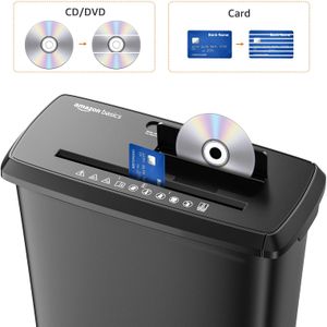 Amazon Basics 8-Sheet Paper Shredder – Cross-Cut, Home Office