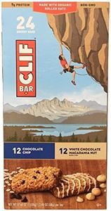 Clif Bar Variety Pack with Chocolate Chip and White Chocolate Macadamia Nut, 2.4 Oz Nutrition Energy Bars, 24 Count
