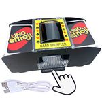 Card Shufflers USB/Battery Operated Casino Automatic Playing Cards Shuffler Electric Poker Shuffling Machine for UNO Card Game Night 1-2 Decks