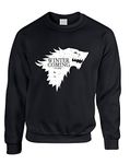 ALLNTRENDS Adult Sweatshirt Winter is Coming Cool Top Popular Sweatshirt (L, Black)