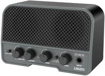 LEKATO Mini Guitar Amp, Rechargeable Amplifier Electric Guitar 5W, Clean and Overdrive,Bluetooth Guitar Amp Portable Guitar Amp for Daily Practice,Black, BC-2294BK