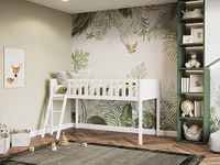 Flair Bea Shorty (175x75cm) Mid Sleeper Cabin Bed - White