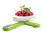 CAMRY Kitchen Scale, Digital Folding Food Scales for Travel Motorhome, Portable Kitchen Scales, Camping Scale 11lb/5kg(Green)