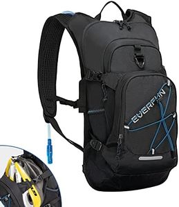 EVERFUN 18L Hydration Backpack with Free 2L Water Bladder BPA Free Lightweight Insulation Hiking Pack Tactical Backpack Women Men Hydration Day Rucksack for Cycling, Climbing, Camping, Hiking, Black