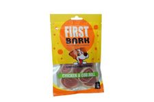 First Bark Chicken Jerky Dog Treats, Human Grade High Protein Chicken, Digestible Healthy Training Treat, Free From By-Products & Gluten, Chicken & Cod Roll (2 X 70G Stick) |For All Life Stages