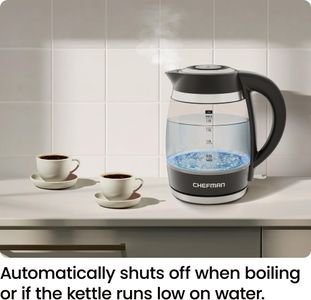 Chefman Electric Kettle 1.8L – Fast Boil, Stainless Steel