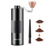 2024 Manual Coffee Grinder Capacity 25g Portable Small Hand Coffee Grinder Conical Burr Adjustable Setting,Hand Espresso Grinder with CNC Stainless Steel Conical Burr for Home, Office, Camping,travel