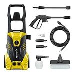 Vytronix JETW1800 Powerful Electric Pressure Washer 1800W | 135 Bar | Jet Wash Kit | High-Performance Power Cleaner for Car, Home, Patio and Garden Furniture Yellow