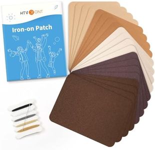 HTVRONT Iron on Patches for Clothing Repair, Fabric Patches for Clothes, Repair Decorating Kit, Iron on Patches (Browns)