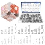 Waltool 348Pcs 27 Sizes Compression Springs Assortment Kit, Stainless Steel Spring for Electrical Equipment Repairing