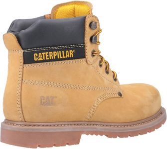 Caterpillar Men’s Powerplant Work Boots, UK 10 – Durable Leather